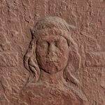 Frauenlobs Grabstein (oberer Teil), Foto (zugeschnitten): Marcel Schawe, Mainz, Bischöfliches Dom- und Diözesanmuseum