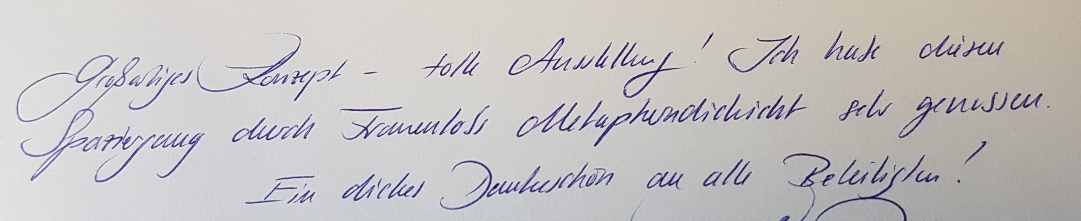 Man soll aufhören, wenn es am schönsten ist… Frauenlob 2018